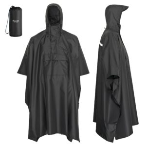 AWHA Regenponcho, schwarz